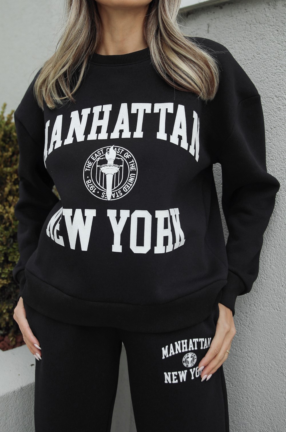 Siyah Manhattan NY Baskılı Eşofman Takım · 5