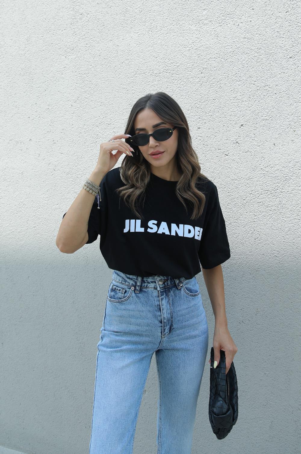 Siyah Sander Baskılı Tişört · 3