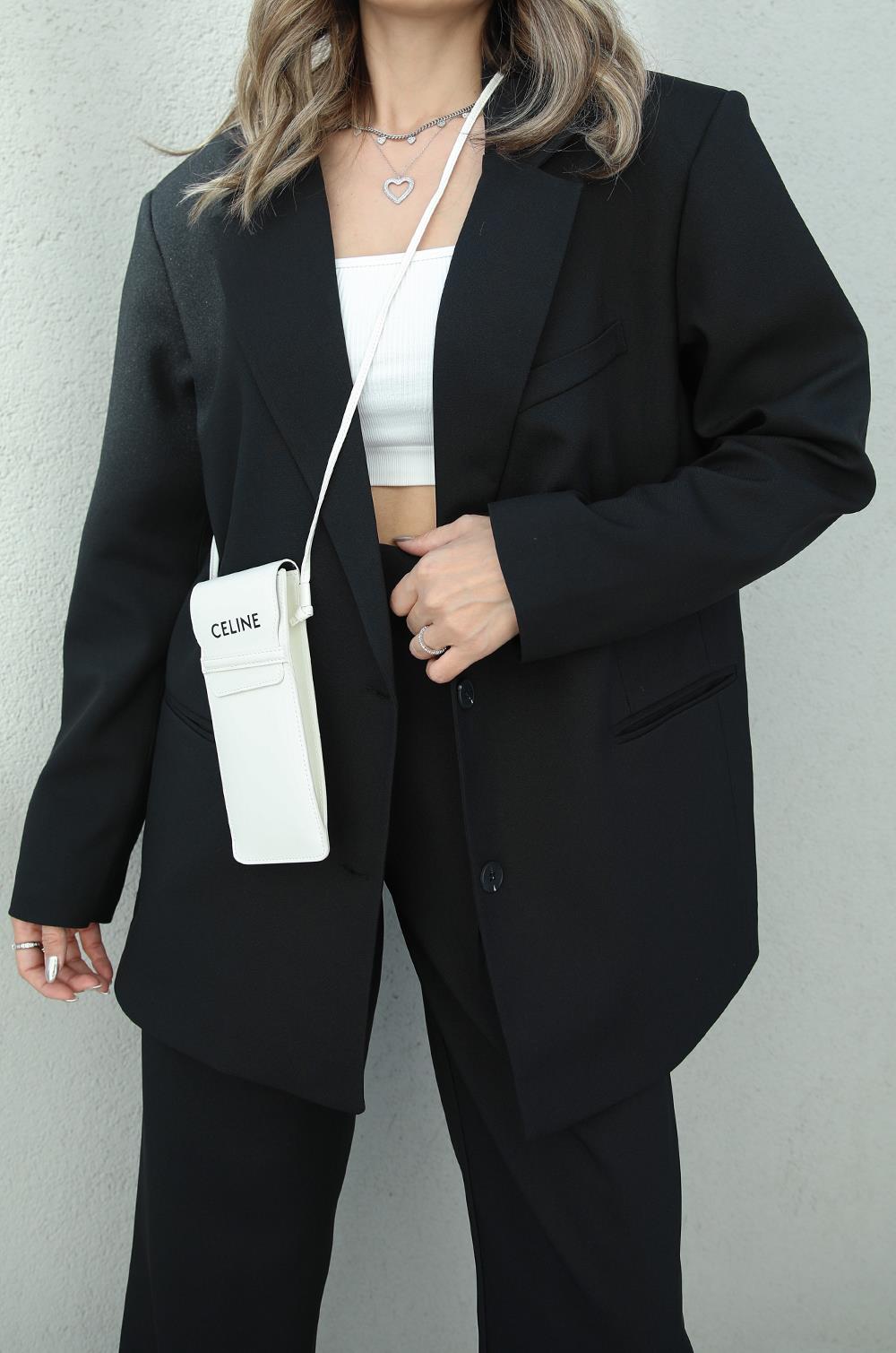 Siyah Vatkalı Odeon Premium Blazer Ceket · 4