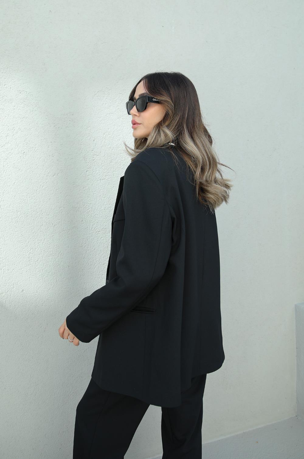 Siyah Vatkalı Odeon Premium Blazer Ceket · 5
