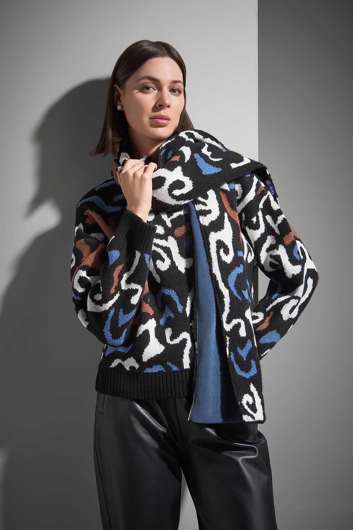 Desenli Multi Triko Atkı