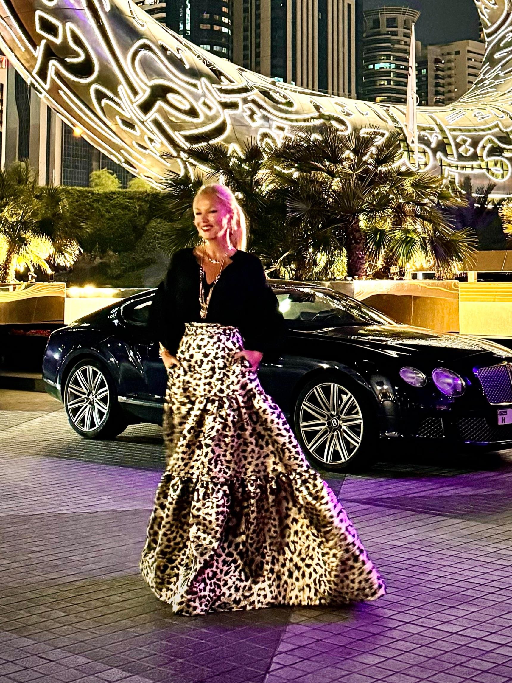 Leopar Desenli Brokar Etek