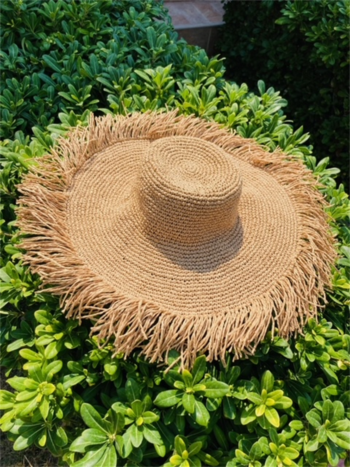 SEI ÖRGÜ BEJ HASIR ŞAPKA