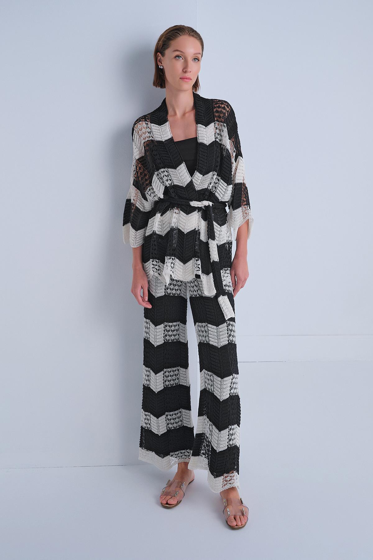 Ajurlu Astarlı Multi Pantolon