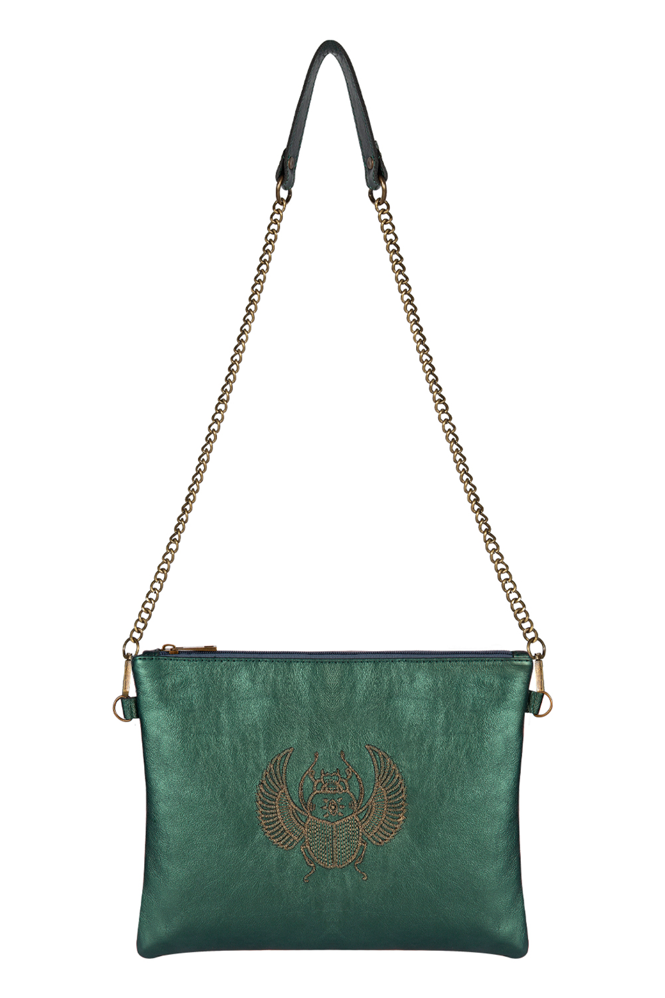 Gold Winged Scarab Cluch