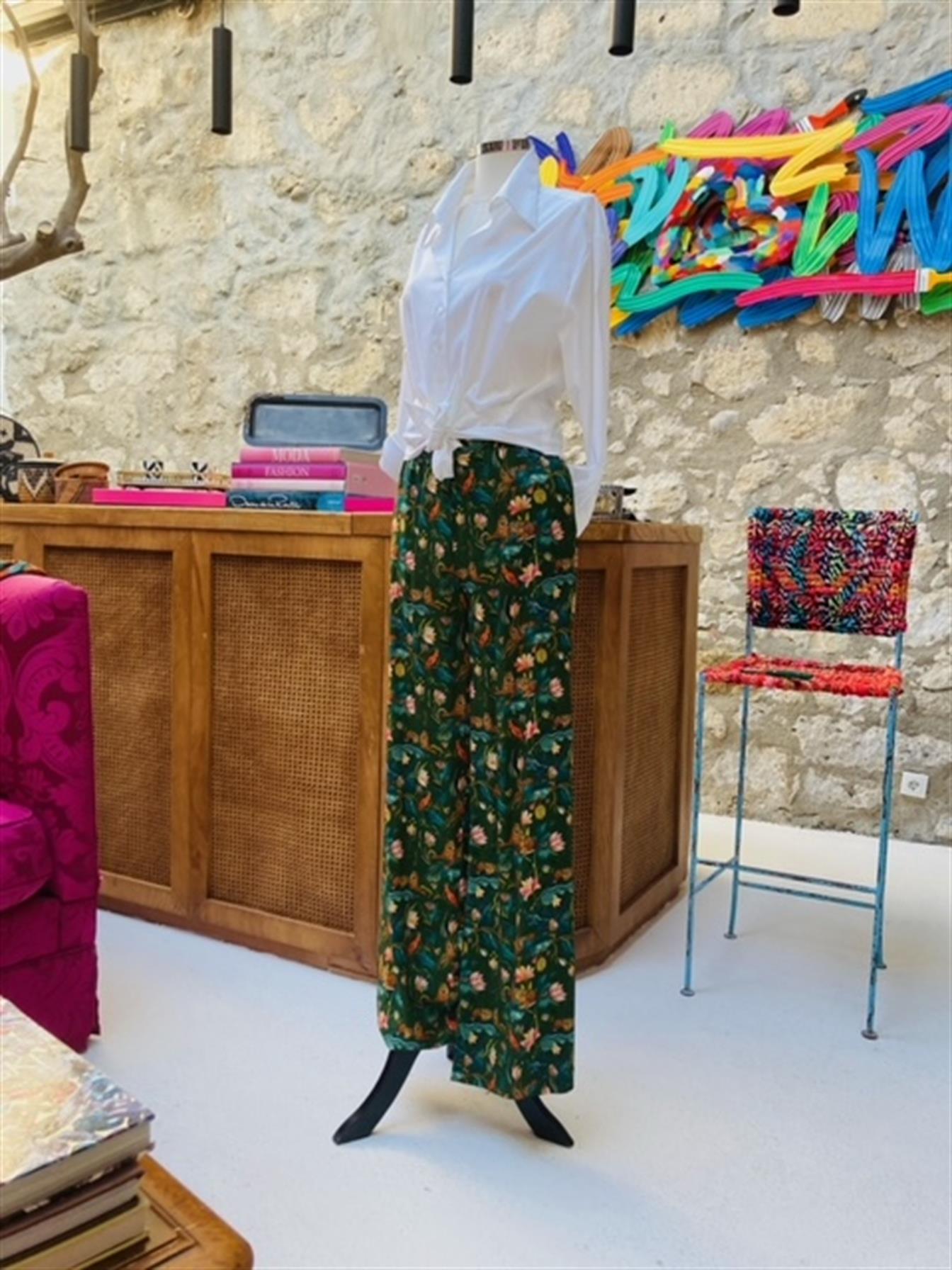 Yeşil Vual Pantolon