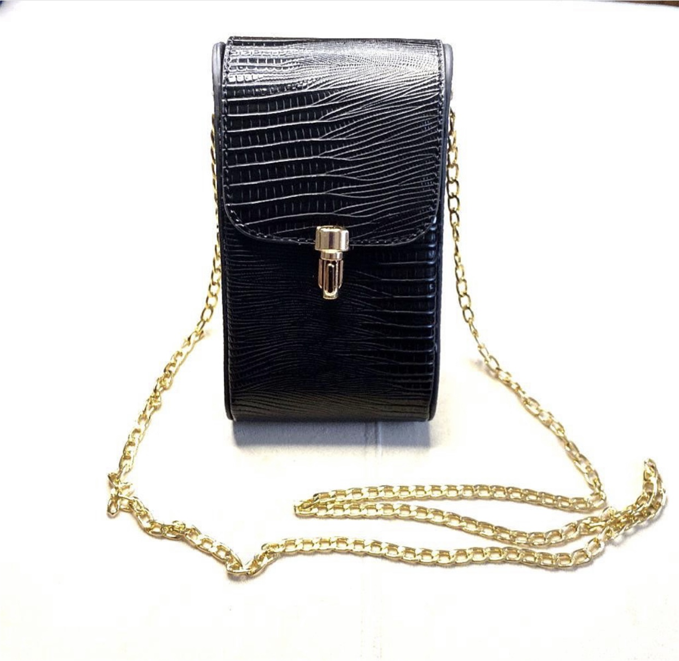 Zincir Askılı Deri Çanta