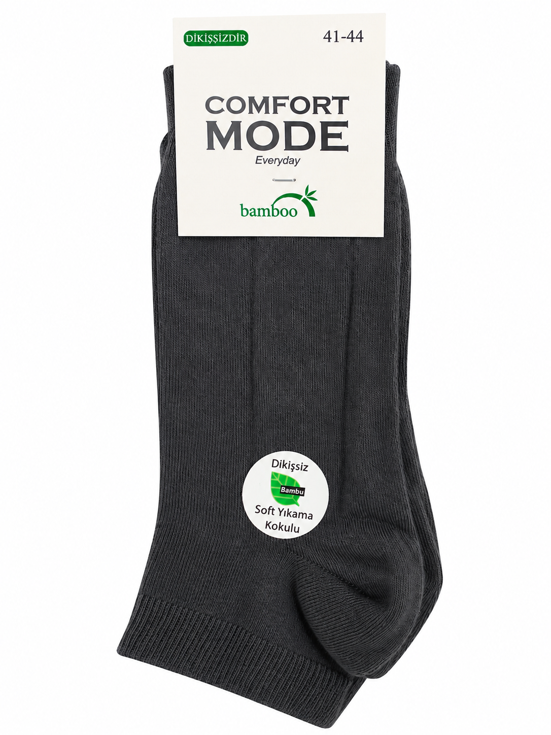 Comfort Mode Bambu Kısa Çorap Füme