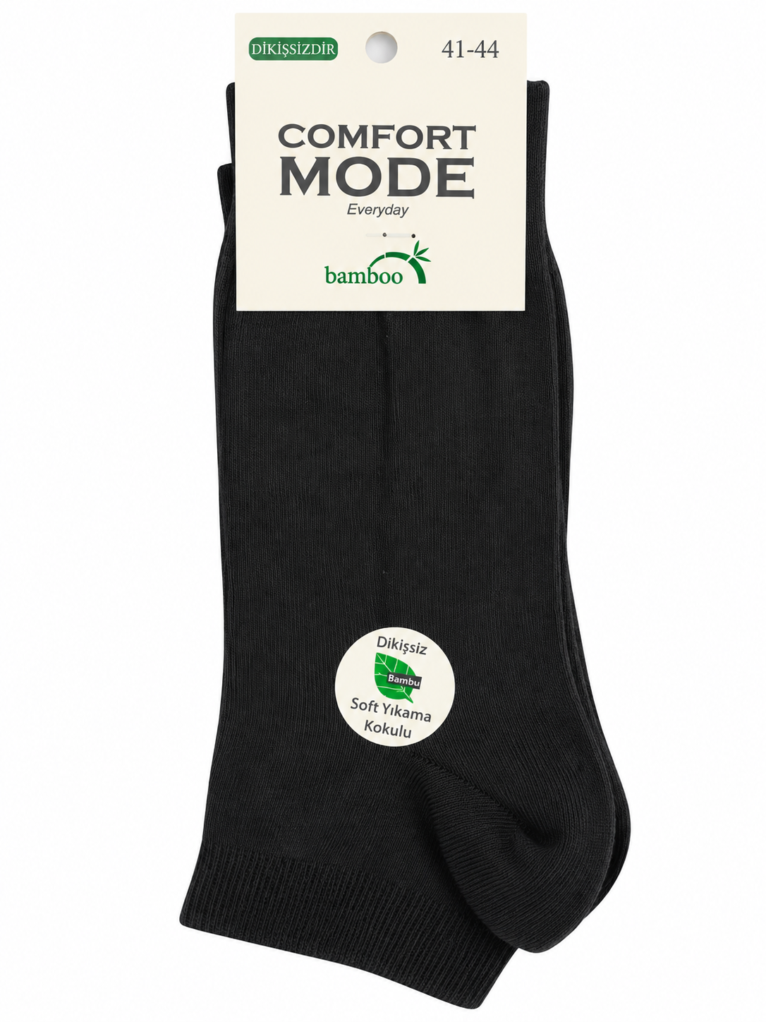 Comfort Mode Bambu Kısa Çorap Siyah