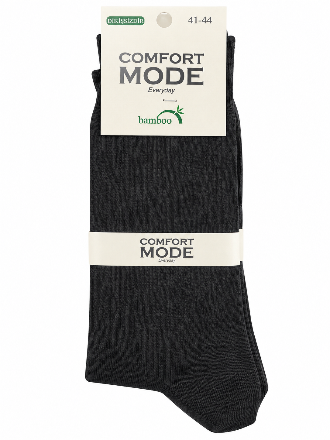 Comfort Mode Bambu Uzun Çorap Siyah