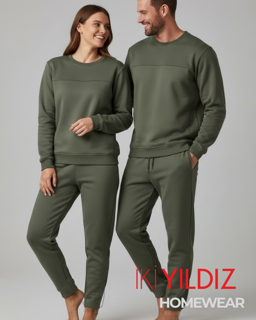 İki Yıldız Uzun Kollu Pijama Takım