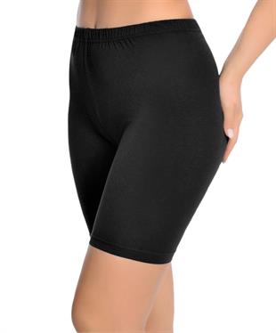 İki Yıldız Kadın Kısa Tayt Siyah