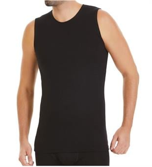 Yıldız Çamaşır Erkek Sıfır Kol Modal Siyah Atlet