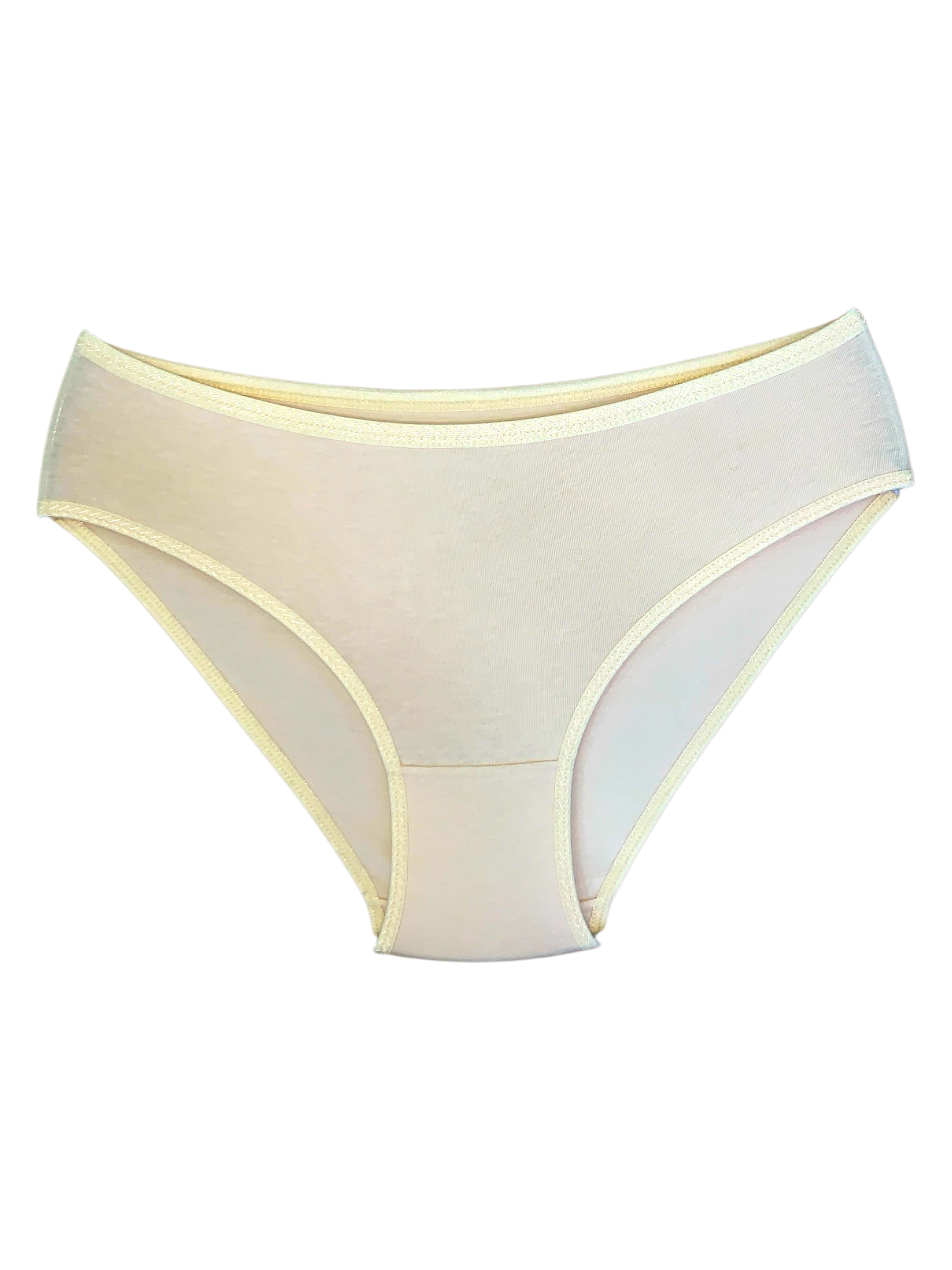 İyteks Likralı Çizgi Kemer Bikini Külot Ten 3'lü