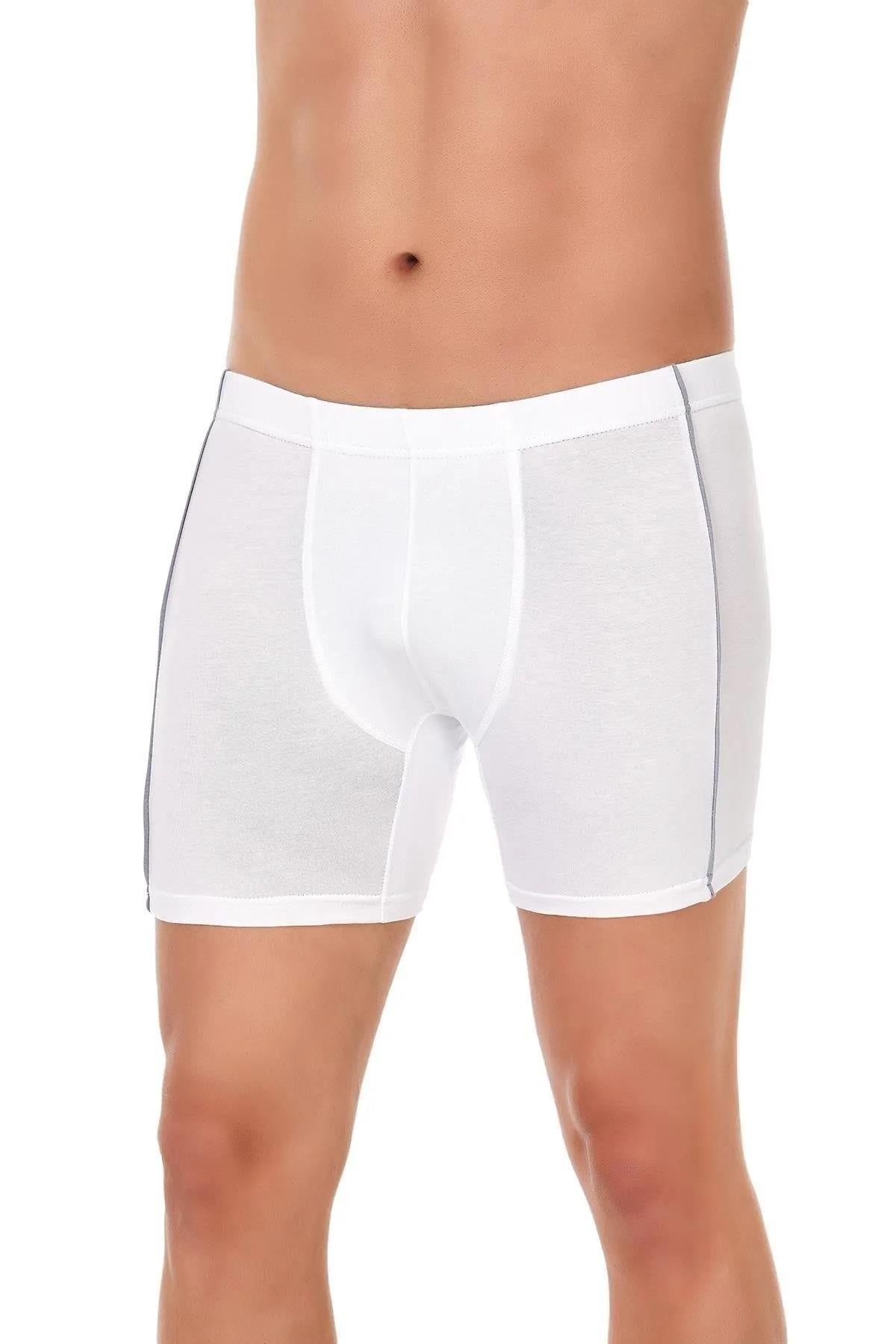 Yıldız Erkek Modal Biyeli Boxer Beyaz