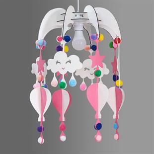 Design Otto Dream Light Dekoratif Çocuk Bebek Odası Avizesi Pembe MC210701