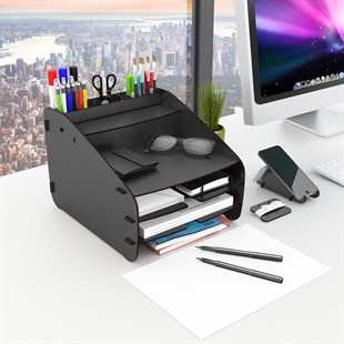 Design OTTO Medium Modest 6 Renk Evrak Rafı Masaüstü Organizer MC200801