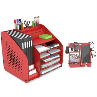 Design OTTO XLarge Hexa -6 Renk- A4 Evrak Rafı Masaüstü Organizer MC200204