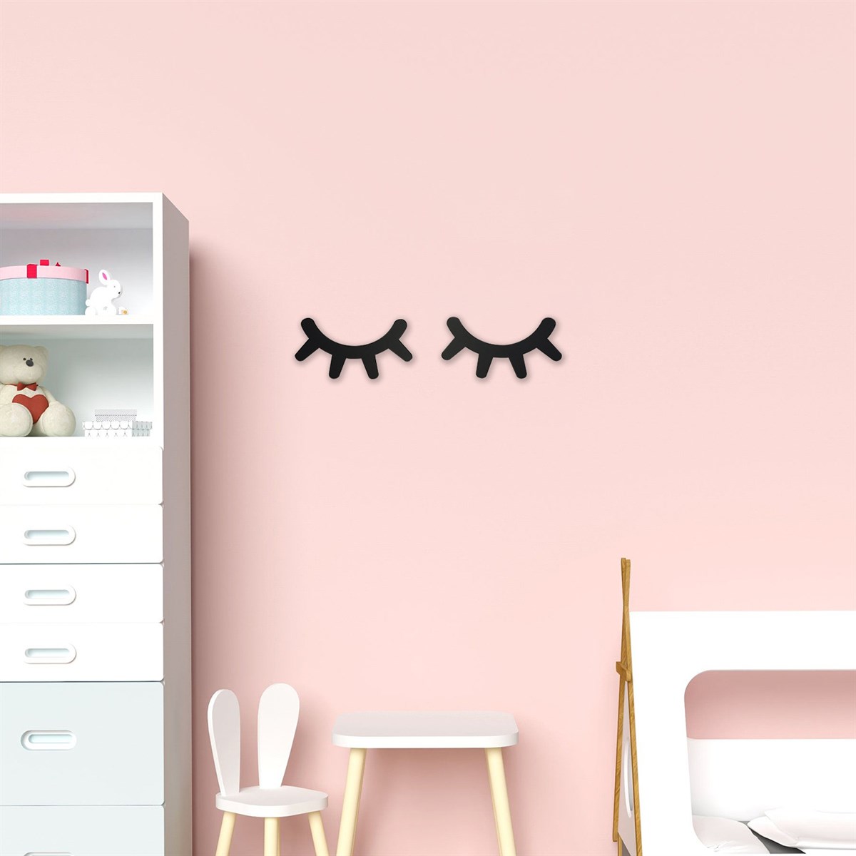 Design OTTO Dream Bebek Odası Çocuk Odası Duvar & Kapı Süsü Dekoratif Kirpik GOLD MC210302