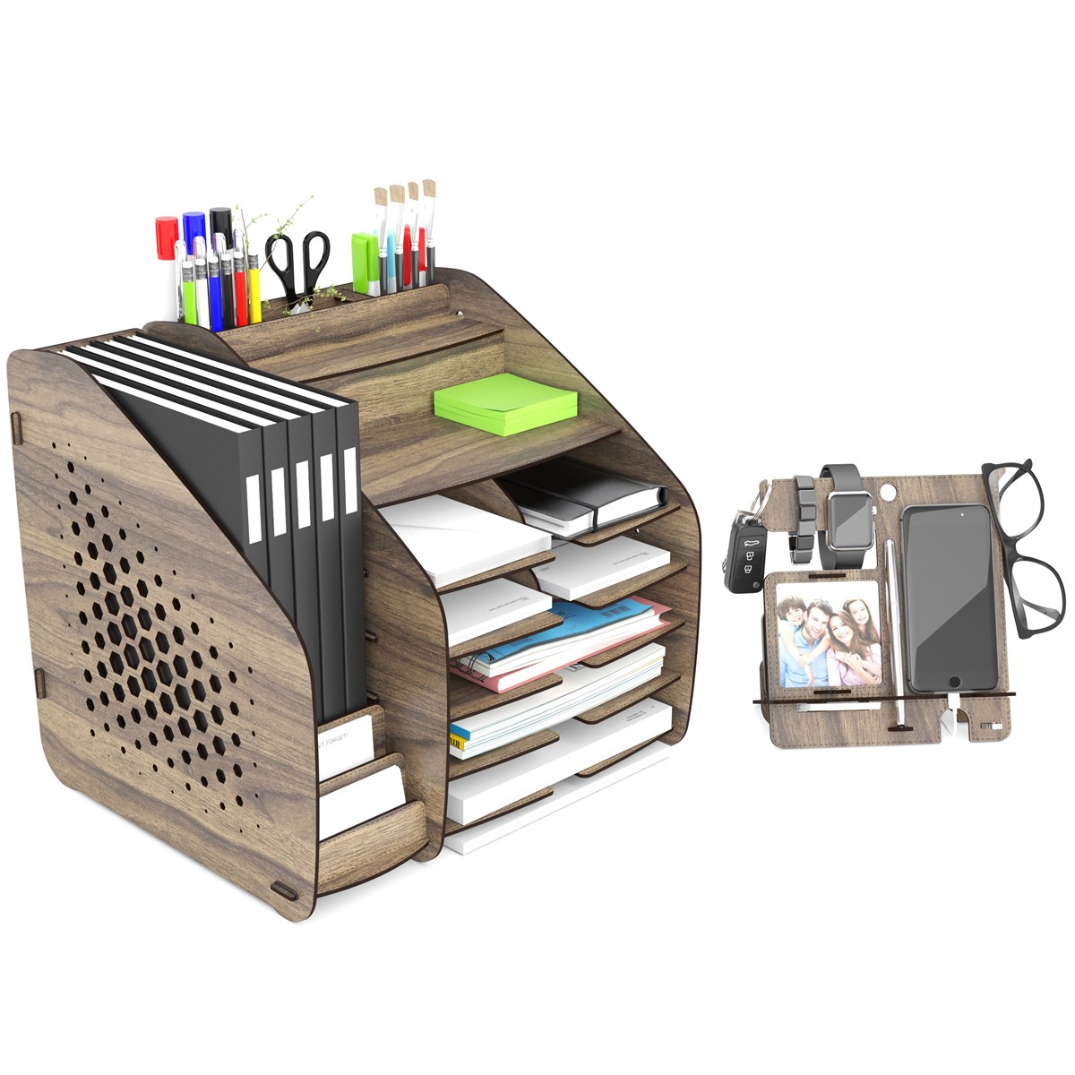 Design OTTO XLarge Hexa -6 Renk- A4 Evrak Rafı Masaüstü Organizer MC200205