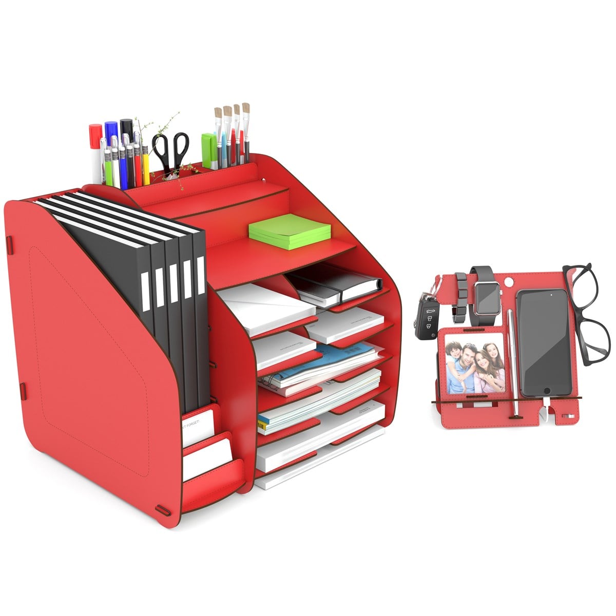 Design OTTO XLarge Modest 6 Renk A4 Evrak Rafı Masaüstü Organizer MC200404
