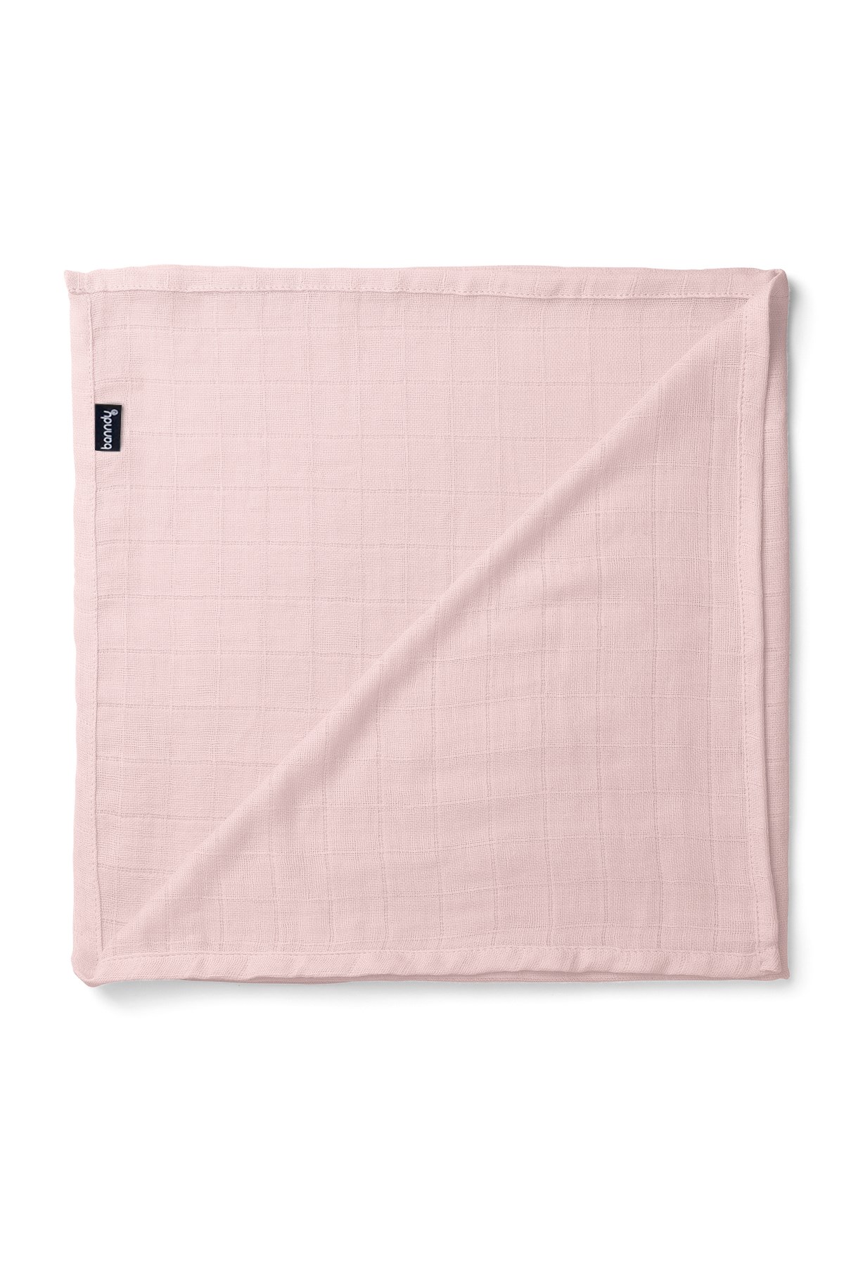Organic Cotton Muslin Swaddle BlankedBanndu Pudra Pembe Organik Pamuk Müslin Örtü