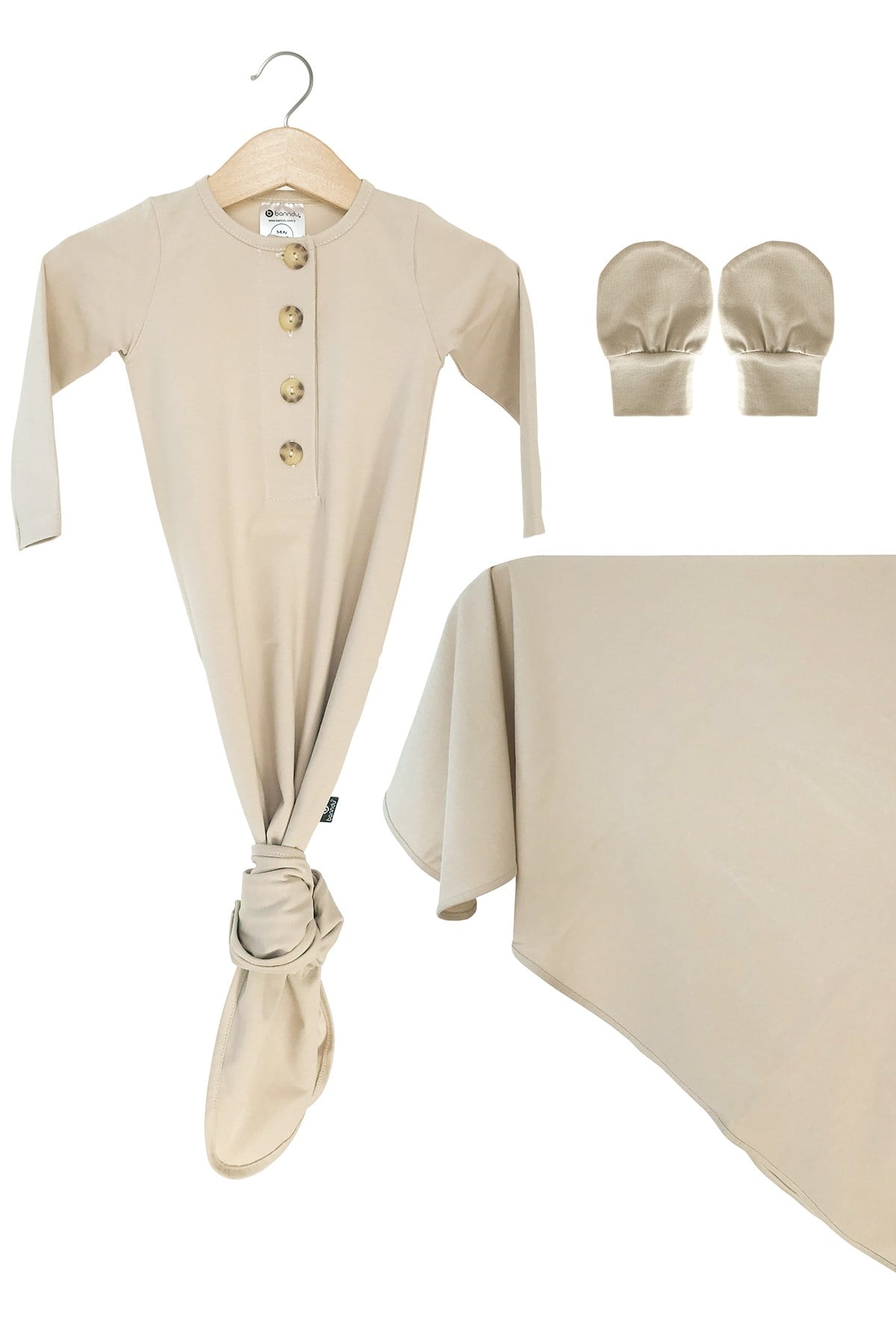 New Born Essentials BundlesYeni Doğan Seti (Bere) - Ivory
