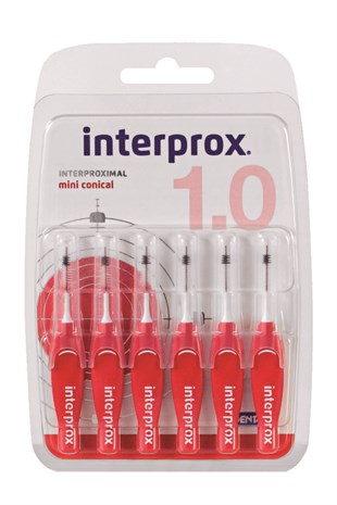 INTERPROX 4G MiniConical Blister 6lı paket  (Kırmızı)