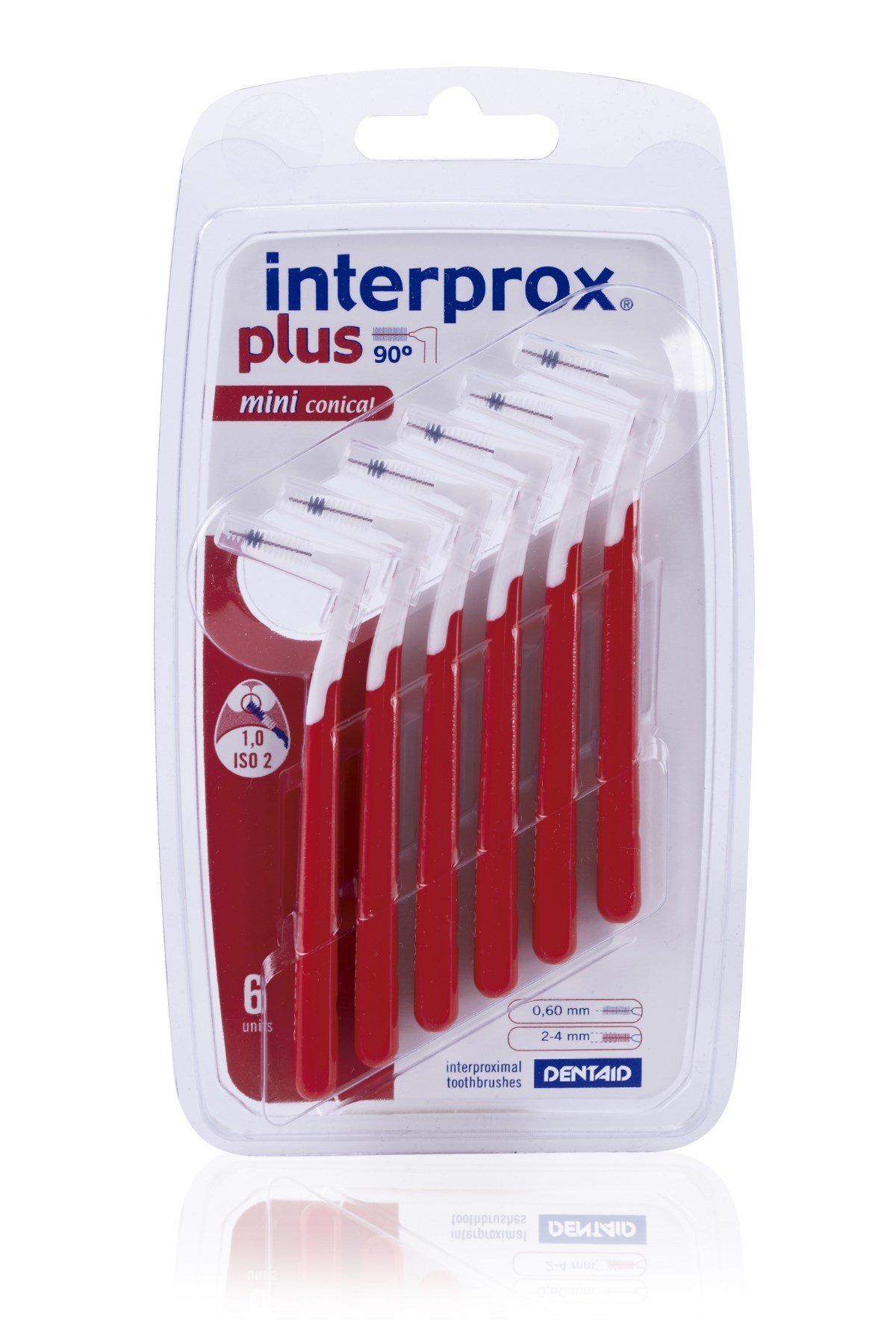 INTERPROX Plus 2G MiniConical Blister 6'lı (Kırmızı)