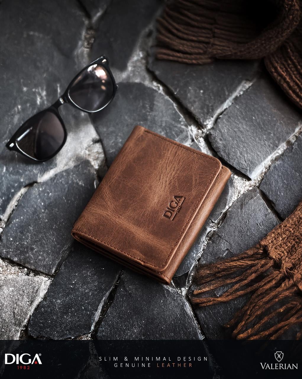 Diga Slim Cavalier El Yapımı Cüzdan