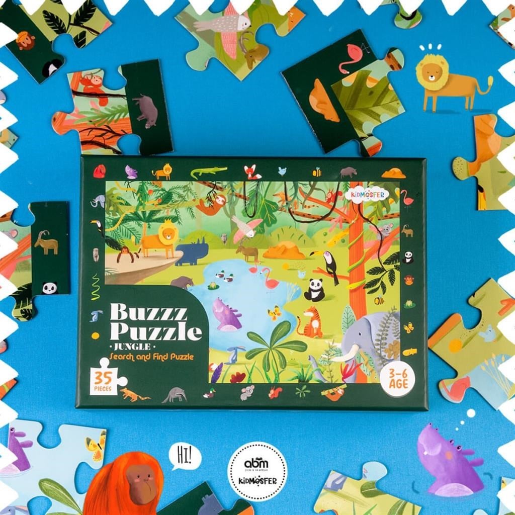 Ara-Bul Puzzle (Yapboz) - Orman Hayvanları 35 Parça  