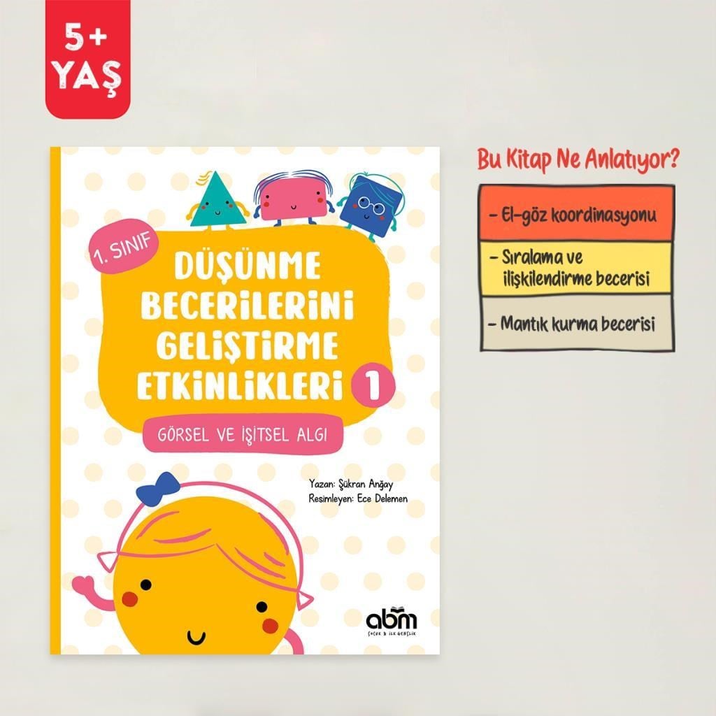 Görsel ve İşitsel Algı - Düşünme Becerilerini Geliştirme Etkinlikleri 1  B09Z6HKMT7