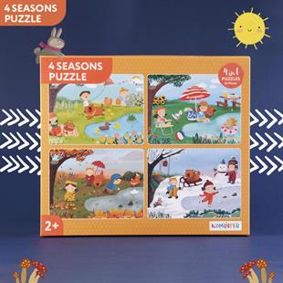 4 Seasons / 4 Mevsim 4'ü 1 Arada Puzzle (Yapboz) / 6*4 24 Parça 2+ Yaş  