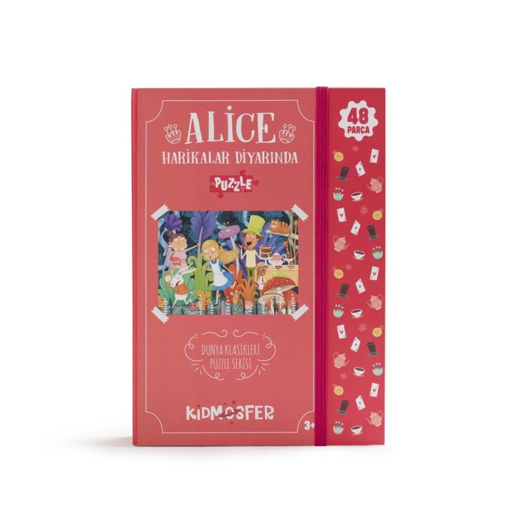 ALİCE HARİKALAR DİYARINDA PUZZLE (YAPBOZ) 48 PARÇA  