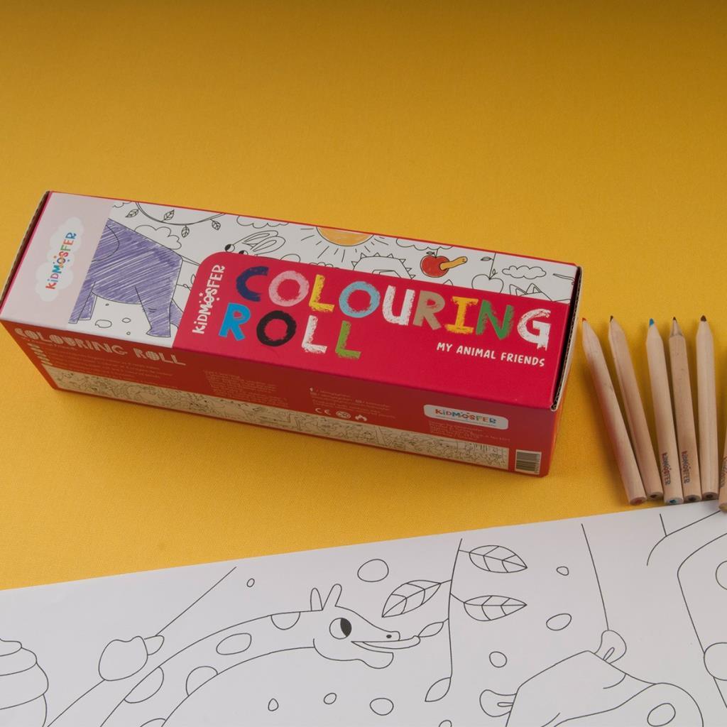 Boyama Rulosu - Hayvanlar  COLOURING ROLL MY ANIMAL FRIENDS
