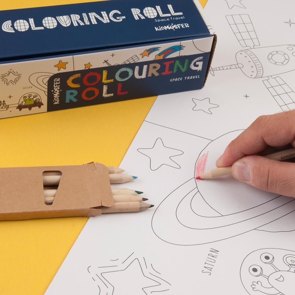 BOYAMA RULOSU - UZAY MACERASI  COLOURING ROLL SPACE TRAVEL