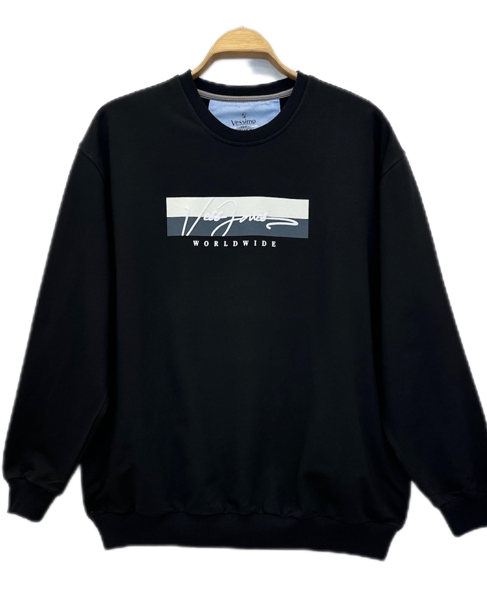 Büyük Beden Erkek Baskılı SweatShirt