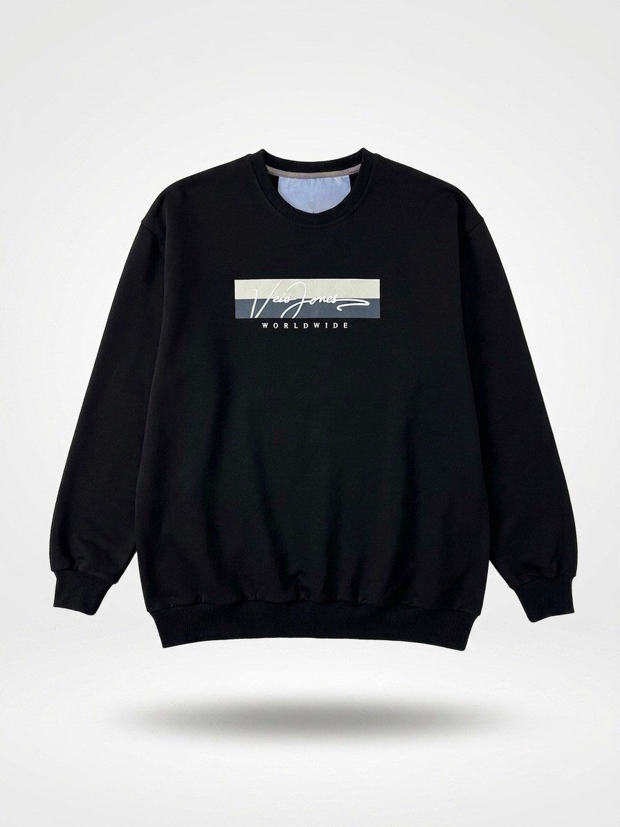 Büyük Beden Erkek Baskılı SweatShirt