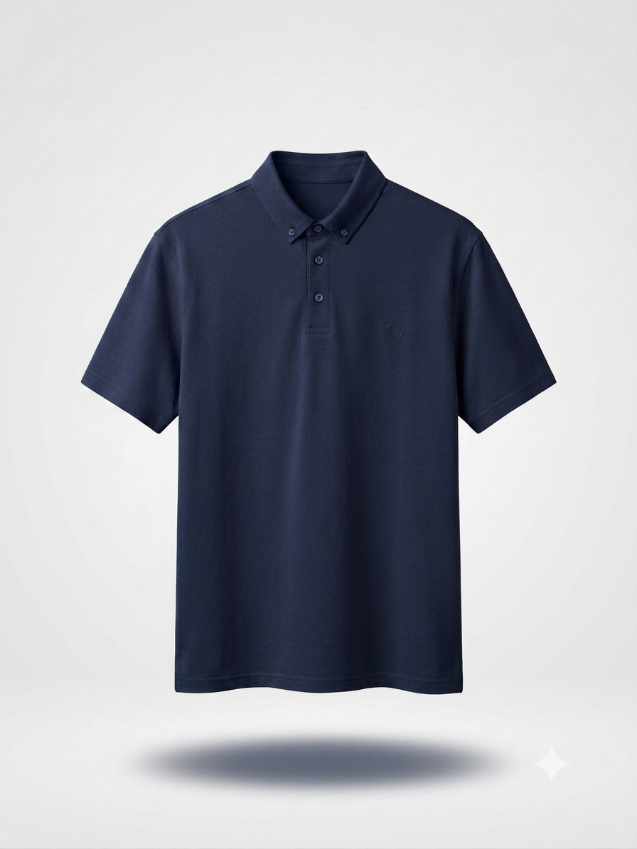 Büyük Beden Erkek Polo Yaka T-Shirt Lacivert