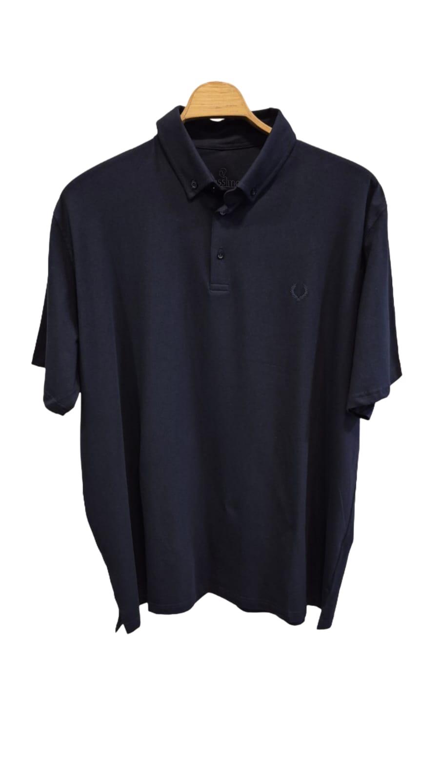 Büyük Beden Erkek Polo Yaka T-Shirt Lacivert