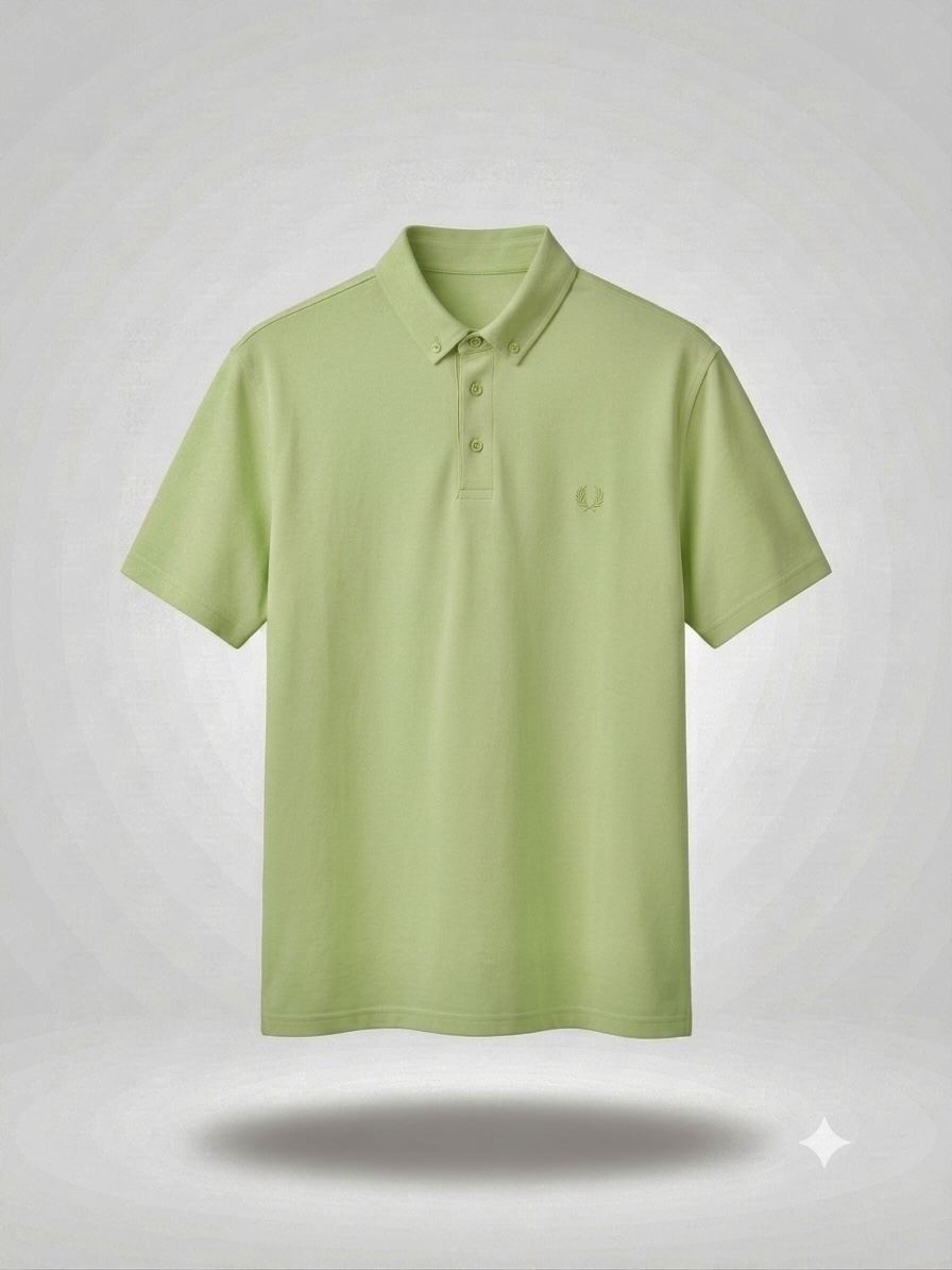 Büyük Beden Erkek Polo Yaka T-Shirt Yeşil