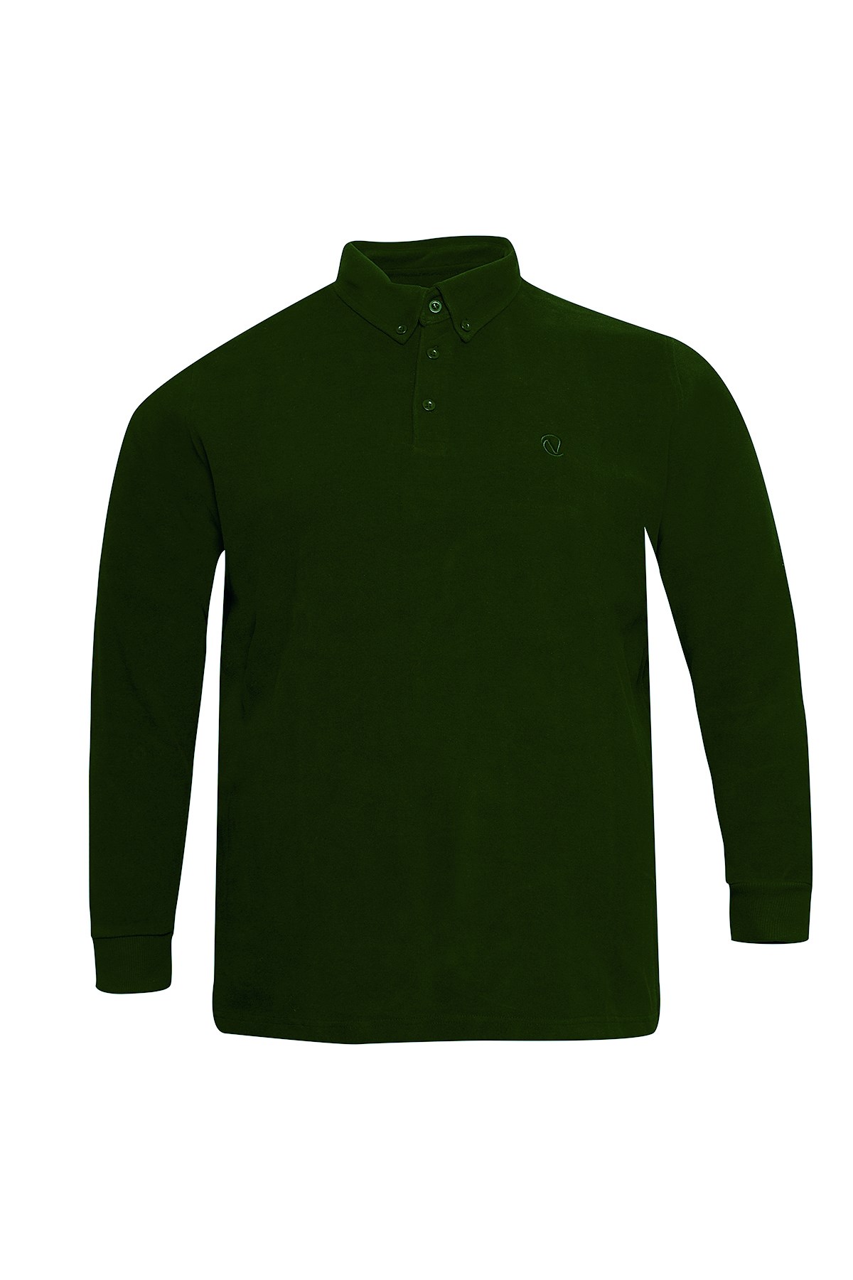 Kışlık Polo Yaka Haki Sweat