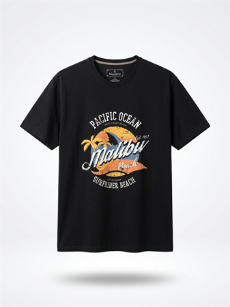 Baskılı T-Shirt Büyük Beden Erkek