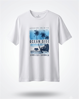 Baskılı T-Shirt Büyük Beden Erkek