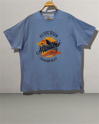 Baskılı T-Shirt Büyük Beden Erkek
