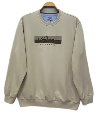 Büyük Beden Erkek Baskılı SweatShirt