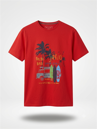 Büyük Beden Erkek Baskılı T-Shirt