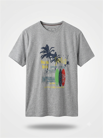 Büyük Beden Erkek Baskılı T-Shirt