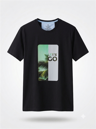 Büyük Beden Erkek Baskılı T-Shirt