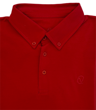 Büyük Beden Erkek Kırmızı  Polo T-Shirt 